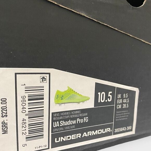 Under Armour Shadow Pro FG Soccer Cleats Carbon Fiber 3025643-300 Mens size 10.5 - Picture 12 of 12